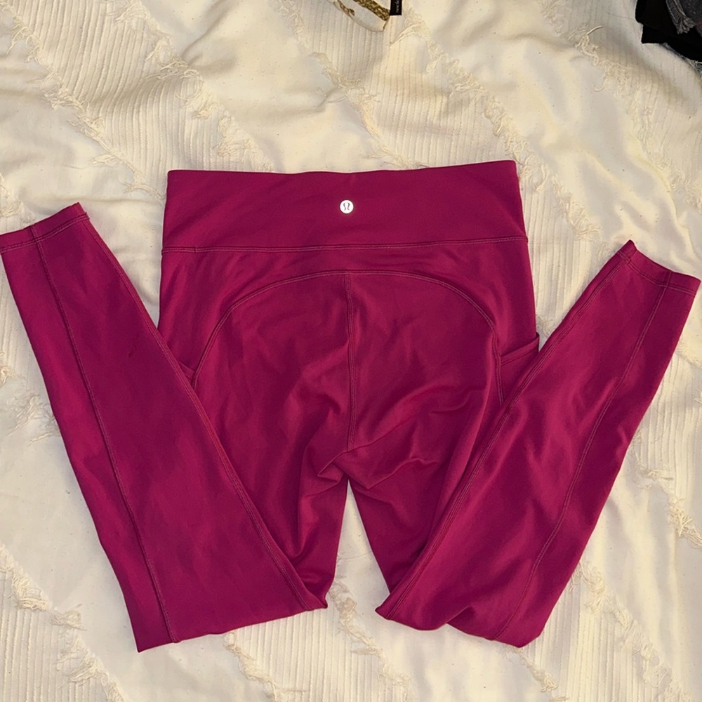 Lululemon pink leggings size 10